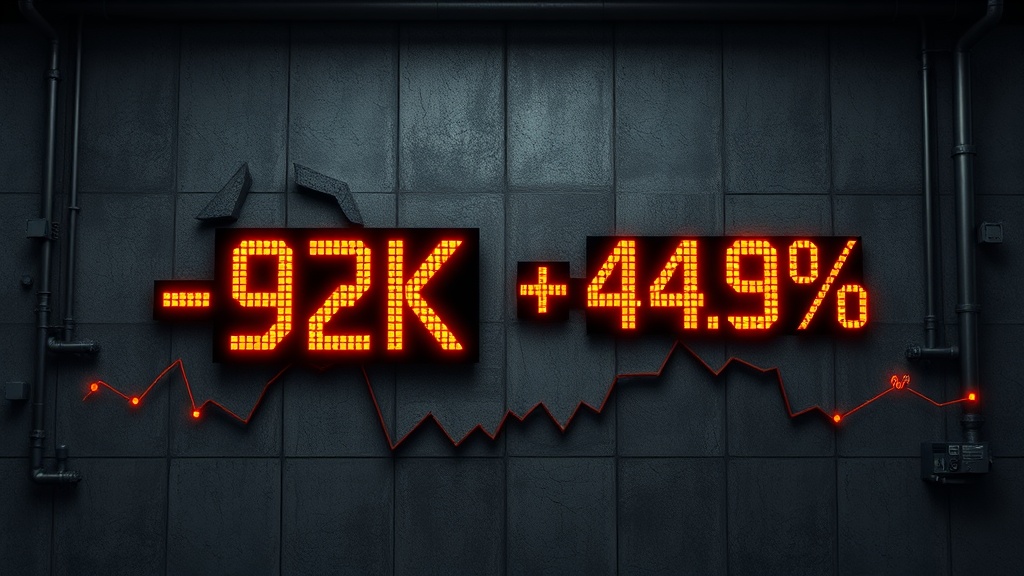 ⚡️ США: НЕОЖИДАННЫЙ СПАД ЗАНЯТОСТИ И РОСТ БЕЗРАБОТИЦЫ