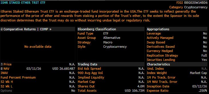 📈 BLACKROCK ЗАПУСКАЕТ ETH ETF СО СТЕЙКИНГОМ — НОВАЯ ВОЛНА ДОХОДНОСТИ