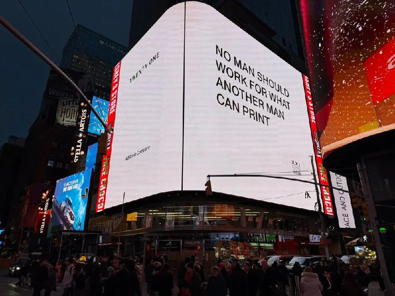 ⚡️ BTC ВЫХОДИТ НА ТАЙМС-СКВЕР: ОГРОМНАЯ РЕКЛАМА И НОВЫЙ МАРКЕТИНГОВЫЙ БУМ