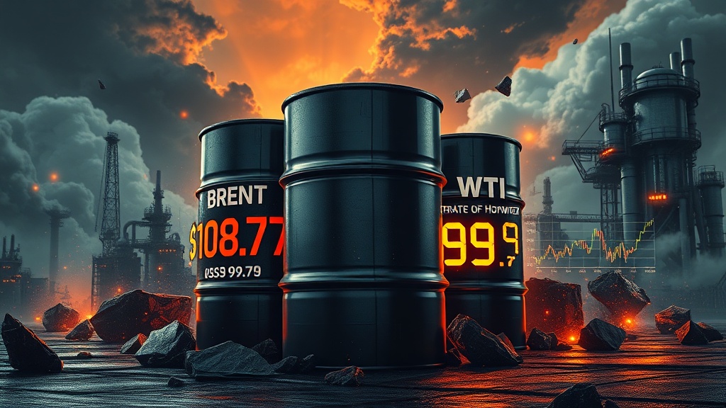 🛢 НЕФТЬ: BRENT ПРЕВЫСИЛ $108, WTI БЛИЗКО $98 — ВОЛАТИЛЬНОСТЬ НА ПИКЕ
