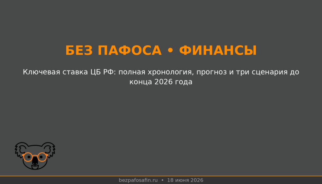 Ключевая ставка ЦБ РФ: полная хронология 2022–2026, прогноз на завтра и три сценария до конца года