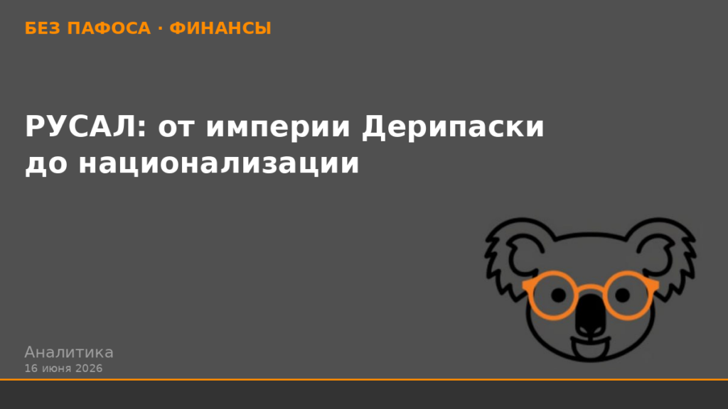 РУСАЛ: от империи Дерипаски до национализации под соусом прозрачности