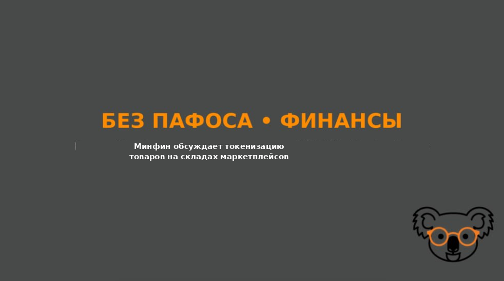 Минфин обсуждает с маркетплейсами токенизацию товаров на складах