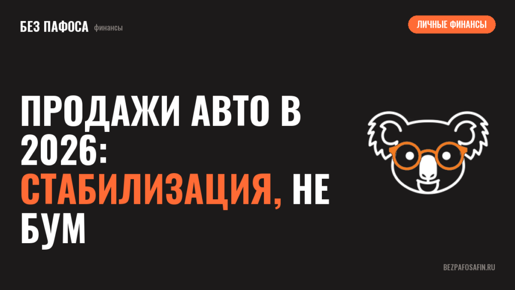 Продажи авто в 2026: стабилизация, не бум