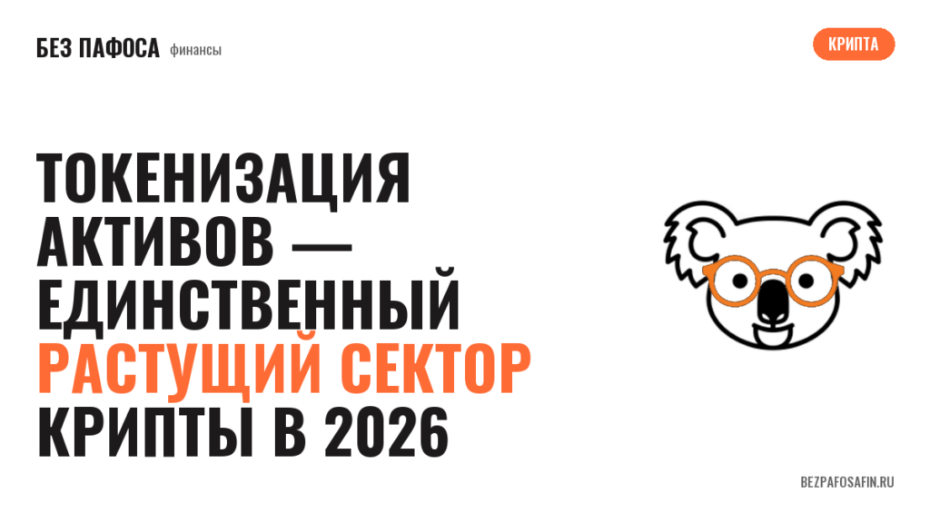 Токенизация активов — единственный растущий сектор крипты в 2026